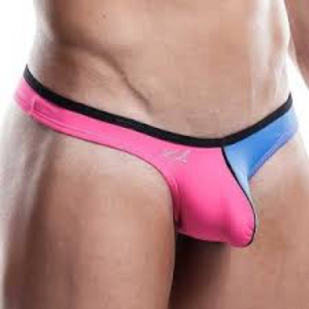 Kyle Men's thong ColorblockPink/Blue L